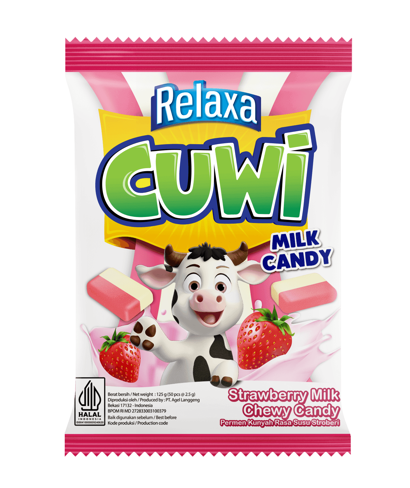 Milk Candy Strawberry Packaging