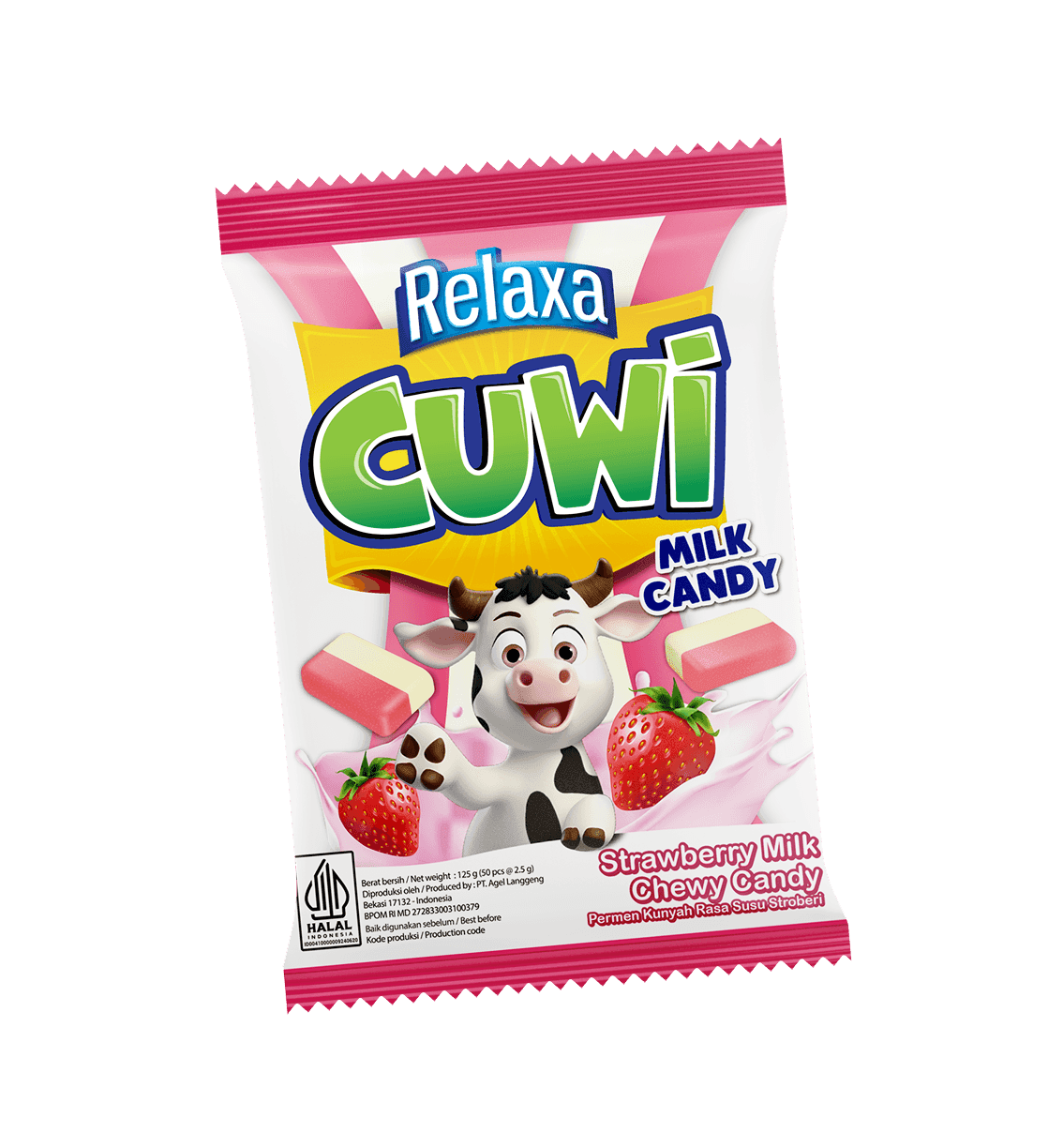 Milk Candy Strawberry Packaging